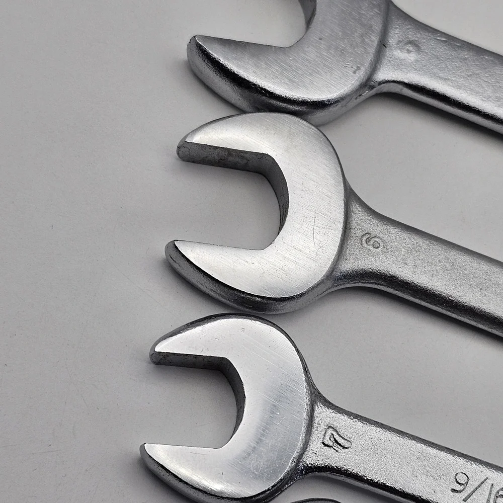 Vintage Thorsen Double Open End Wrench Set 1/4" to 7/8" USA Made Lot Of 6 - Picture 9 of 15